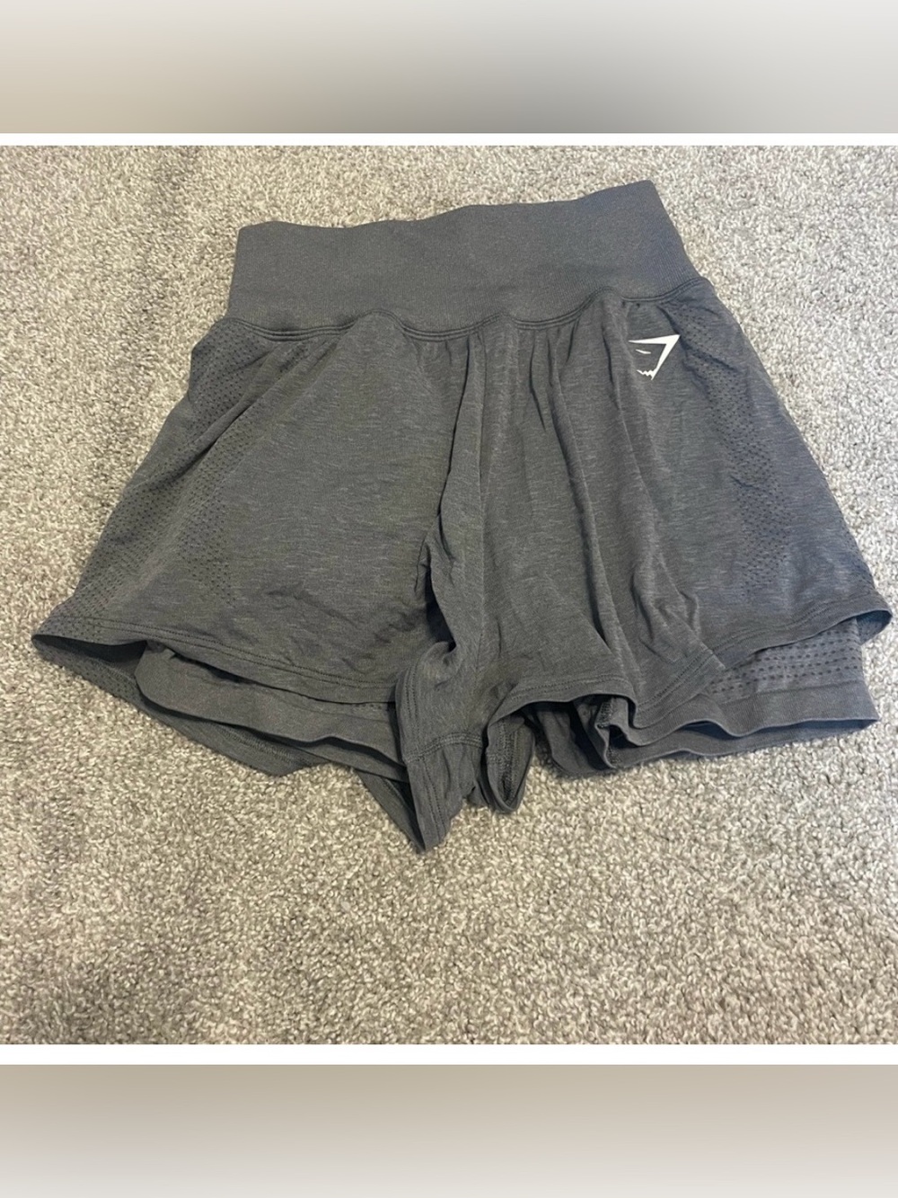 Gray Double Layer Gymshark Shorts